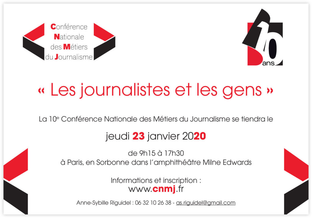 Les journalistes et les gens, sujet de la 10e édition de la Conférence Nationale des Métiers du Journalisme