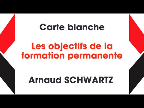 04 - Objectifs de la formation permanente. Analyse des tensions entre les acteurs - Arnaud SCHWARTZ